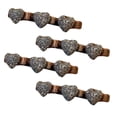thumbnail image 1 of Visland 4 Pcs Braided Hair Clips Rhinestones Sparkling Faux Stone Heart Braided Hair Clips Double Layer Bang Hairp, 1 of 8