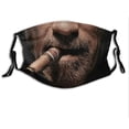 thumbnail image 1 of Máscara de barba de bigote cubierta personalizada lavable reutilizable máscara impresa (C) brillar Electrónica, 1 of 3