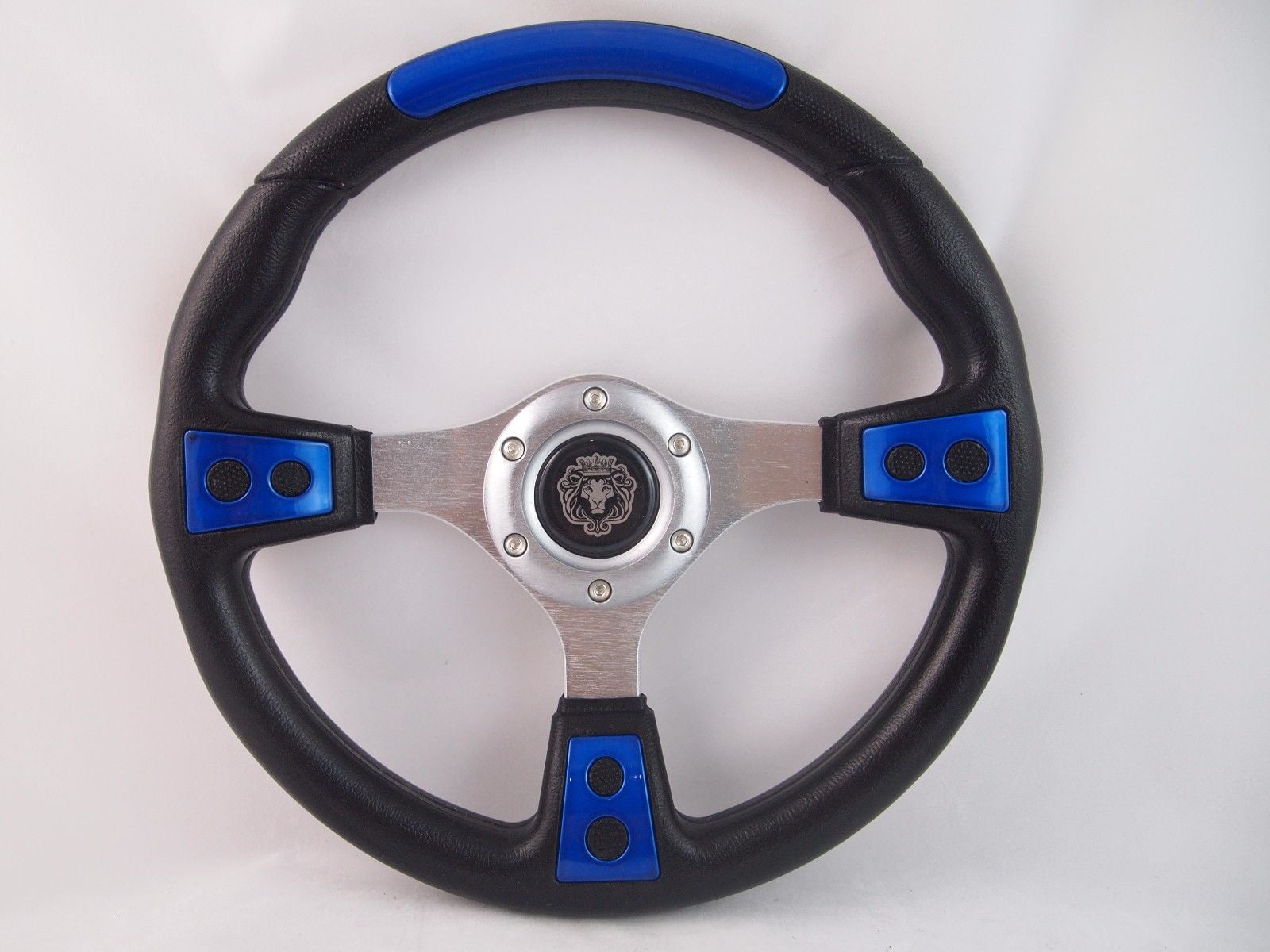 1984+ CLUB CAR DS BLUE steering wheel golf cart WITH Adapter 3 spoke