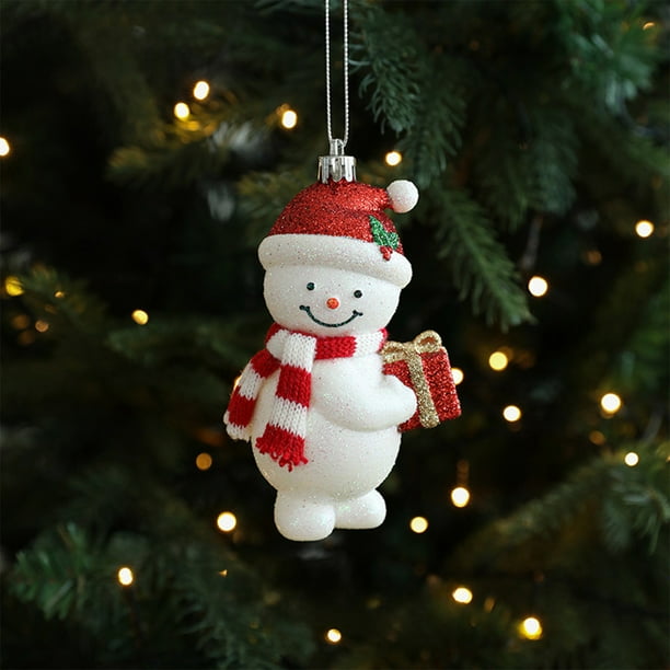 Adorno Colgante Festivo para Árbol de Navidad | Decoración Colgante de Plástico Rojo para Ventanas y Árboles de Navidad | 8 X 5 X 2,5 Cm. Ideal para Crear Un Ambiente Festivo.
