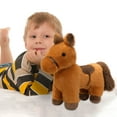 thumbnail image 3 of Hearth & Gear Peluche Douce Réaliste pour Enfants, Poupée Cheval Câline de Collection, 3 of 5
