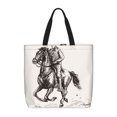 thumbnail image 1 of Easygdp Cowboy Ride A Horse Bolsa Tote para Mujer, Bolso de Hombro para Trabajo, Playa, Viajes, Compras y Supermercado, 1 of 7