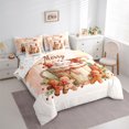 thumbnail image 3 of Castle Fairy Gingerbread Man 7-Piece Bedding Comforter Set for Preppy Children Teens,Merry Christmas King Bedding Sets,Xmas Festival Theme Ultra Soft Bed Sheets,Breathable Home Decor, 3 of 8