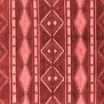 thumbnail image 1 of Ahgly Company Machine Washable Indoor Square Abstract Red Modern Area Rugs, 5' Square, 1 of 4