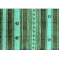thumbnail image 1 of Ahgly Company Machine Washable Indoor Rectangle Southwestern Turquoise Blue Country Area Rugs, 8' x 12', 1 of 4