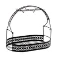 thumbnail image 3 of jifeng Bottle Rack Kitchen Organizer Home Metal Gift Versatile Minimalist with Storage Oval Black, 3 of 9