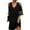 Black, variant on KIHOUT Plus Size Dresses For Women Fashion Women Autumn Printing Causal V-Neck Long Sleeve Vacation Dress
