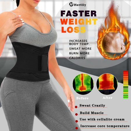 Ceinture Amincissante En Néoprène - Effet Sauna - Taille Réglable Jusqu'à 102 Cm - Soutien Lombaire - Noir Ou Rose