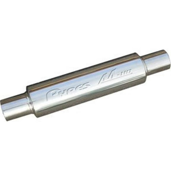Pypes Performance Exhaust  M-80 Series 2.5 in. Round Stainless Steel Case Muffler