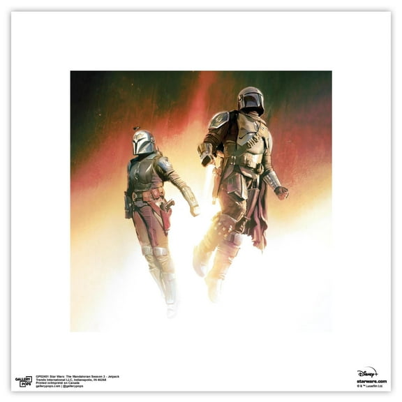 Gallery Pops Star Wars: The Mandalorian Season 3 - Jetpack Wall Art, Unframed Version, 12" x 12"