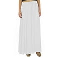 thumbnail image 4 of Bimba Women Long White Maxi Skirt Tulip Style Georgette Boho Bottoms-16, 4 of 4