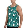 thumbnail image 2 of Easygdp Love Dog Men's Tank Top, Sleeveless Muscle T Shirts, Breathable, Quick-Dry, Loose for Gym, Running, Fitness - Large, 2 of 9