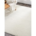 thumbnail image 6 of Nourison Malibu Shag Solid Shag Ivory 6'7" x SQUARE Area Rug, (7' Square), 6 of 8