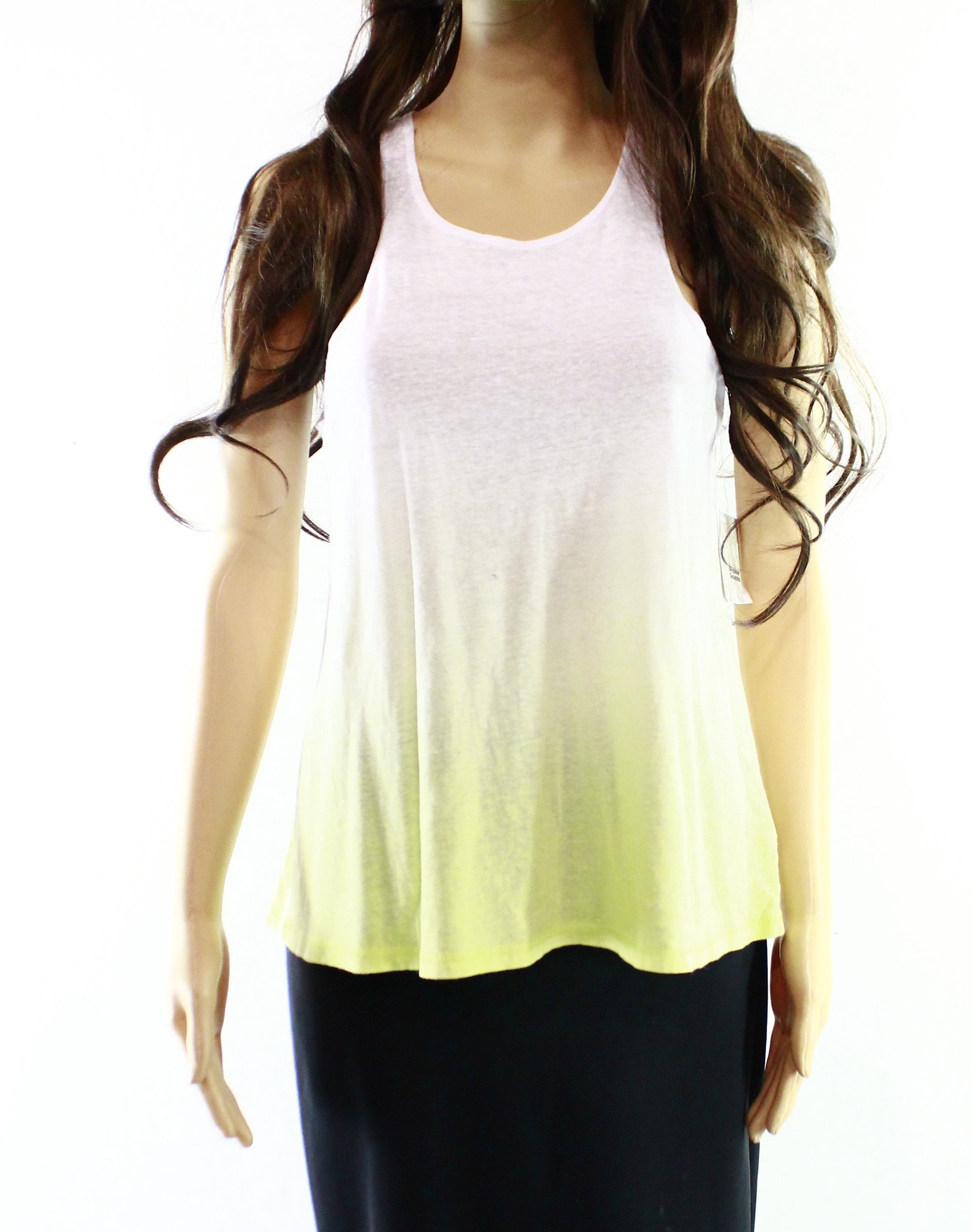 Free Press Free Press NEW Yellow White Ombre Women's Size Small S