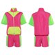 thumbnail image 4 of Disfraz de cosplay retro de los años 80 y 90, pantalones cortos de moda, chaqueta, traje de jogging, Carnaval de Halloween para mujeres adultas y niñas, juego de rol, 4 of 5