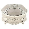 thumbnail image 3 of Freer Retro Enamel European Style Oval Trinket Chest Jewelry Box Organizer White, 3 of 9