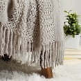 thumbnail image 2 of CREVENT Home Decor Couch Sofa Chair Bed Throw Blanket, Soft Warm Cozy Light Weight for Travelling, Giftable for Christmas(50''X60'' Taupe), 2 of 4