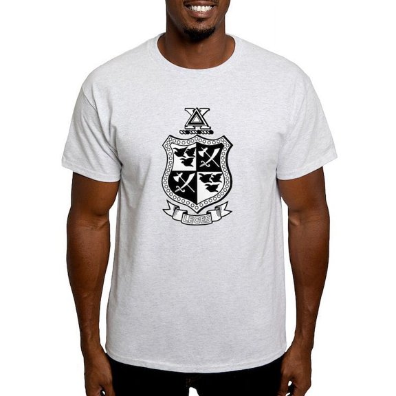 CafePress - Delta Chi Black And White Coat Of Arms T Shirt - Men's Classic Graphic T-Shirt