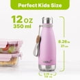thumbnail image 3 of Botella de agua Mollcity Small para niños de acero inoxidable de 350 ml, 3 of 8