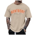 thumbnail image 1 of T-shirt d'Été pour Hommes Surdimensionné Tendance Jeunesse Manches Courtes Col Rond Manches Courtes, 1 of 3