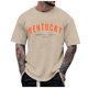 thumbnail image 1 of Camiseta de manga corta con cuello redondo oversize para hombre, prenda informal de verano - Poliéster (M-XXXL), 1 of 3