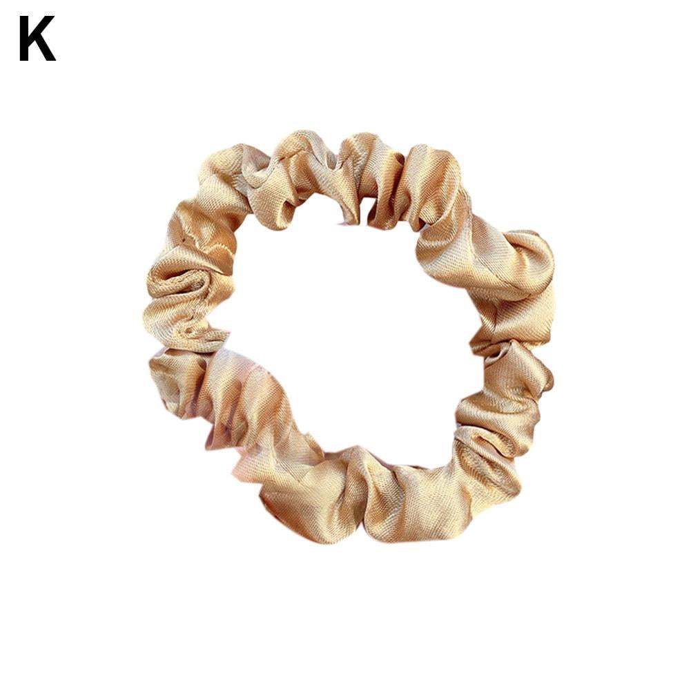 Large Intestine Circle Hair Tie Set Pure Color Cloth Hair Tie Headdress