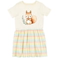 thumbnail image 3 of Inktastic Brown Squirrel Girls Toddler Dress, 3 of 5