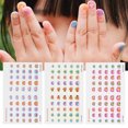 thumbnail image 4 of Lindas Pegatinas Para Uñas, Patrón De Animales Lindos, 3 Hojas, Impermeables, No Tóxicas, Sin Olor, Pegatinas Para Uñas Para Niños, 5 Tamaños Para Uñas De Bricolaje Para El, 4 of 8
