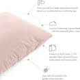 thumbnail image 5 of Hit Notion Beauty Pillow Cover Keeps Hair Tangle Free and Bonus Matched Scrunchie Cream Peach Standard - 20" x 26", 5 of 5