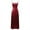 Red, variant on Daznico Women's Slim Fit Backless Halter Gown - Long Dress with Waist Tie for Evening,Size XL