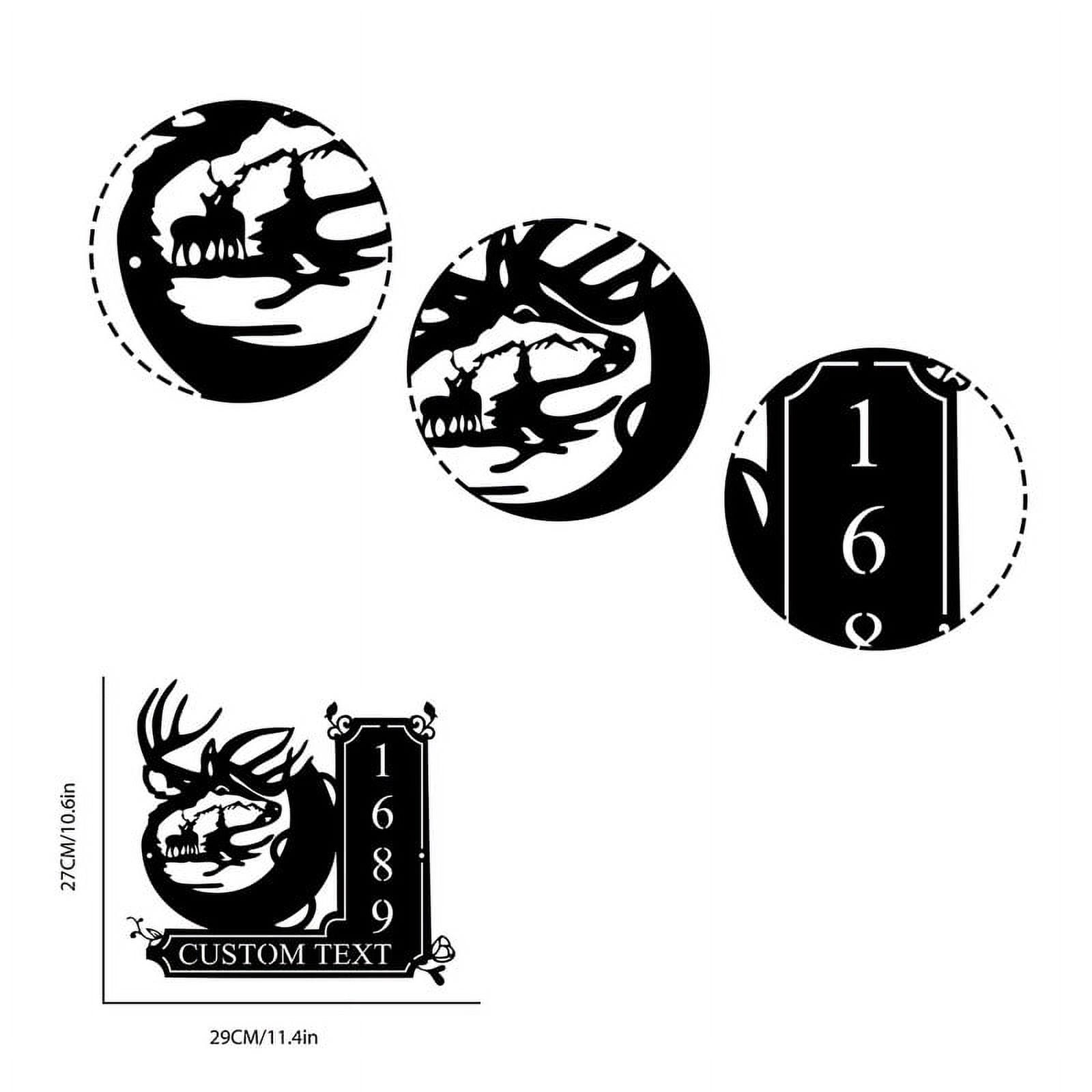Customized House Numbers and Letters Doorplate, Name Address Plaque, Outdoor Home Mailbox, Address Sign Plates(24inch)