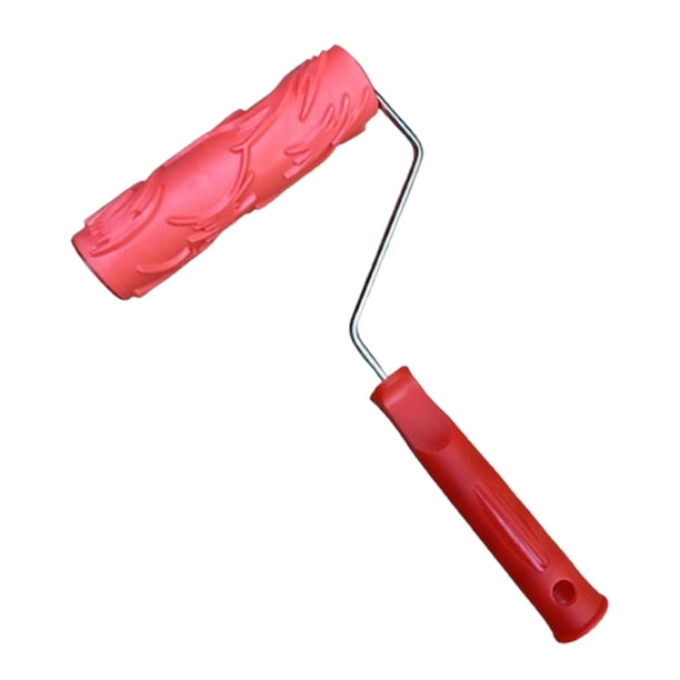 Rodillo de pintura de goma texturizada de 178 mm, accesorio de repuesto de rodamiento suave Estilo A