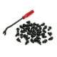thumbnail image 1 of 40Pcs 10mm Grapas Plástico Negro Remache de paragolpes guardabarros, 1 of 1