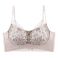 thumbnail image 2 of Xdegoge Lace Bras for Women Elegant No Underwire Seamless Spaghetti Straps Full Coverage Bralette Scalloped Lounge Fashion Smooth Everyday Bra, 2 of 6