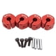 thumbnail image 5 of Adaptador de transmisión de bujes de rueda hexagonal de aleación de aluminio 4x con pasadores para SCX10 CC01 RC accesorios de coche todoterreno 9 mm rojo Yotijar Adaptador hexagonal para cubo de rueda, 5 of 7