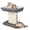 Grey, variant on Small Cat Tree with Scratching Post, Modern Cat Bed & Sisal Pad - Indoor Kitten Climbing Tower with Hanging Ball, Beige/Grey