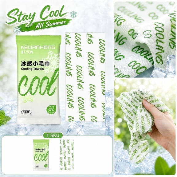 Racifhz Instant Towel Ice Cold Sports Towel Refreshing Wipes Summer Body Wrap Quick Dry Neck Towel For Fitness Workout Running Golf Camping Outdoor Travel , A