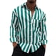 thumbnail image 2 of Men's Summer New Loose Print Long Sleeve Shirt Cardigan Beach Shirt 2XL, 2 of 7