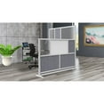 thumbnail image 6 of Luxor Workflow Modular Wall Room Divider System - Silver Frame - 53" x 48" Add-On Wall with Whiteboard, Freestanding, 6 of 6