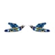 thumbnail image 4 of Juego de aretes y cadena con dije con forma de colibri, plata mexicana ley .925, Azul, 4 of 5