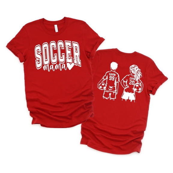 Personalized Soccer Mama Tshirt Soccer Shirt Soccer Mom Tee Gift for her Boy Girl Soccer p