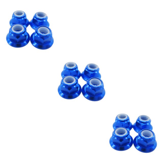 Bewildely 4x mejor rendimiento con tuerca de bloqueo de rueda para 1/10 WLtoys K949 Aplicable para 1/10 WLtoys K949 azul oscuro Type1 NO1