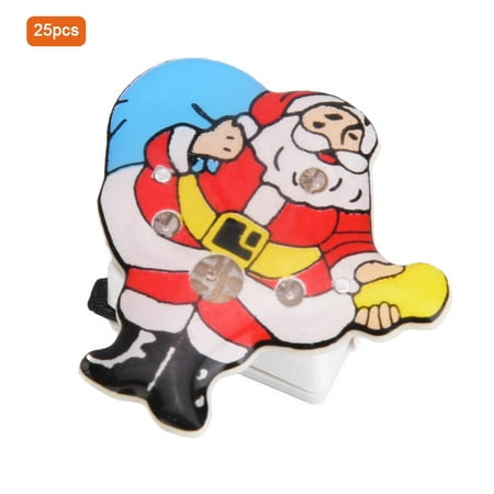 Post Christmas Party Themes Ccdes 25pcs New Year Christmas Theme LED Luminous Brooch Pin Badge Party Favors DIY Decoration,Christmas Tree Brooch,Breastpin ()