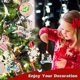thumbnail image 2 of 4 people Adorno familiar de Navidad, colgante personalizado con nombre de vacuna, colgante de elfo de Papá Noel con máscara facial, decoración de fiesta de árbol de Navidad, 2021, 2 of 5