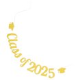 thumbnail image 4 of Shisuyan Paper Graduation Season Banner Golden For Educators School Events 1 Set, 4 of 8