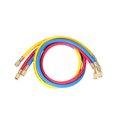thumbnail image 1 of 3pcs 1/4" SAE Universal R12 R22 R502 Manifold Gauge Sets Three-color Charging Hoses for HVAC Air Condition Refrigerant, 1 of 8