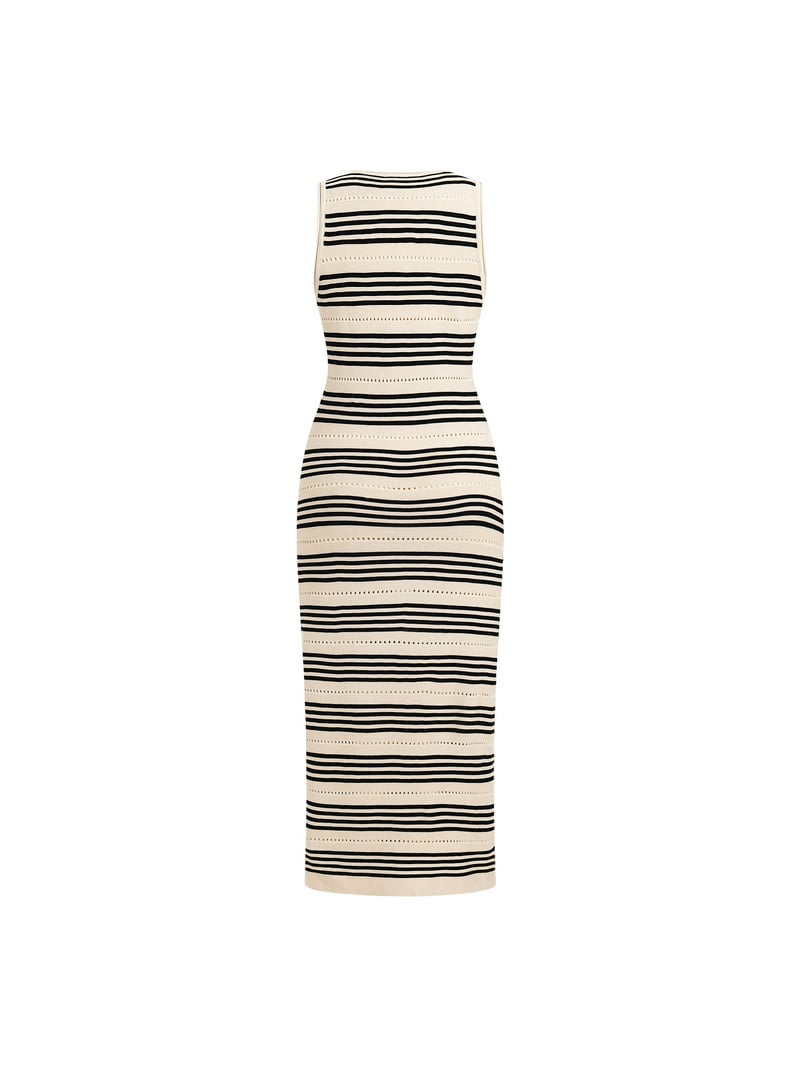 IWEMEK Women Dresses Summer Sleeveless Midi Dress Casual Bodycon Long Tank  Dress Side Slit Knitted Sundress Size L - Walmart.com