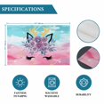 thumbnail image 6 of Purple Rose Antlers Placemats Set of 12, Abstract Art Teal Pink Fancy Flowers Placemats for Dining Table, Place Mats for Kitchen Tabletop, Waterproof Wipeable Dining Table Mats Set, 6 of 9