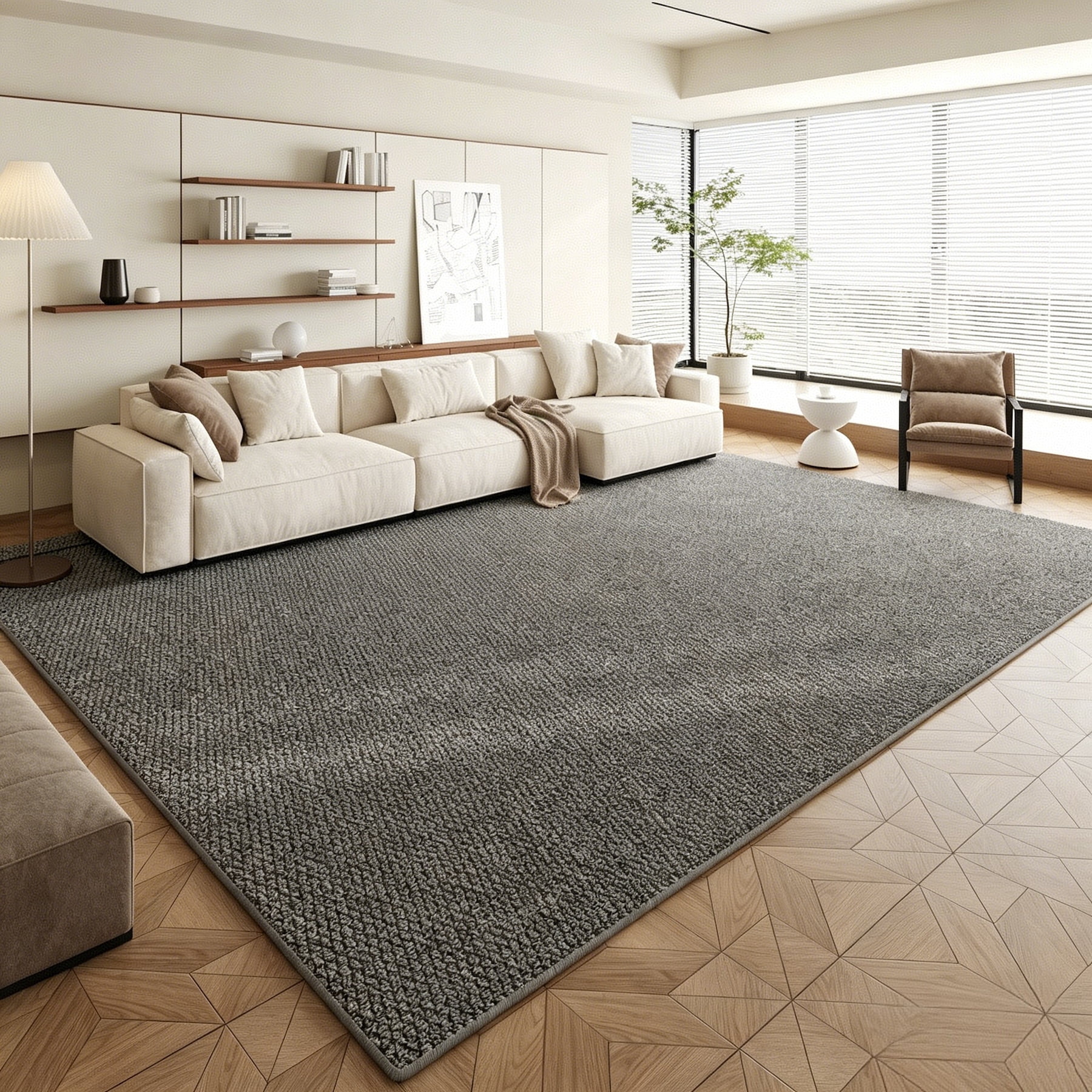 Area Rug Dirt Trapper  Non-Slip Washable Floor Rug, Dirt Resistant & Absorbent Indoor Rug, Low Profile Soft Rug for Entryway, Living Room, Bedroom
