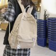 thumbnail image 1 of Solid Color Corduroy Backpack, Large-capacity Simple Schoolbag With Zipper, Cute Bag For Students, 1 of 6